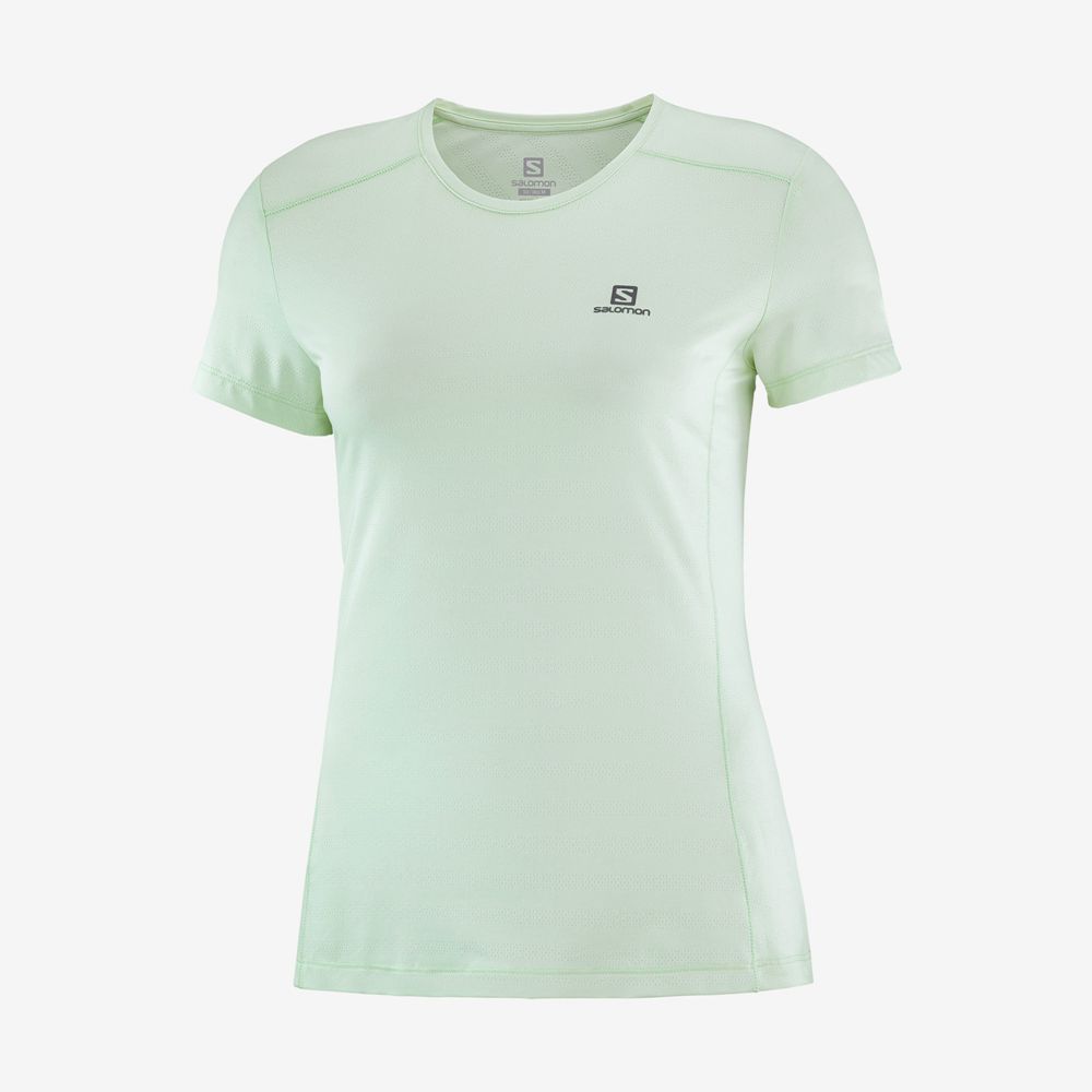 Salomon Israel XA W - Womens T shirts - Blue (ZBHG-42786)